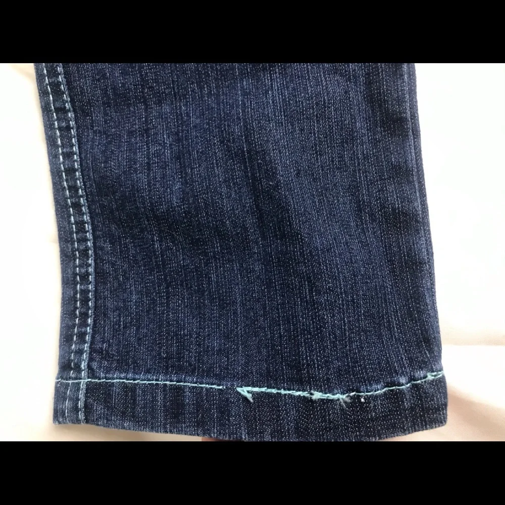 Girls Embroidered Butterfly Jeans W Belt 5/6